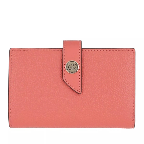 MICHAEL Michael Kors Charm Tab Wallet Pink Grapefruit Bi-Fold Portemonnaie