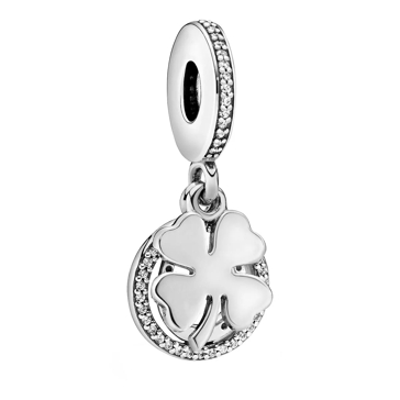 Pandora Vierblattriges Kleeblatt Charm Anhanger Sterling silver Anhanger