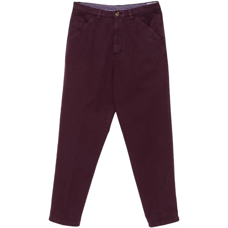 Brunello Cucinelli Jeans mit geradem Bein Trousers Purple lila