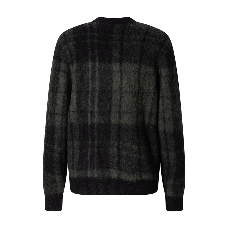 Barbour Pull Karierter Pullover Hunham grün(Image 2)