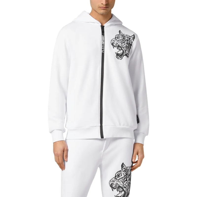 Plein Sport Top Sweatjacke Mit Kapuze weiss(Image 3)