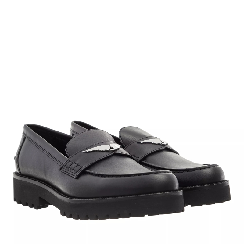 Zadig & Voltaire Loafer Joeacassin Semy-Shiny Calfskin Noir