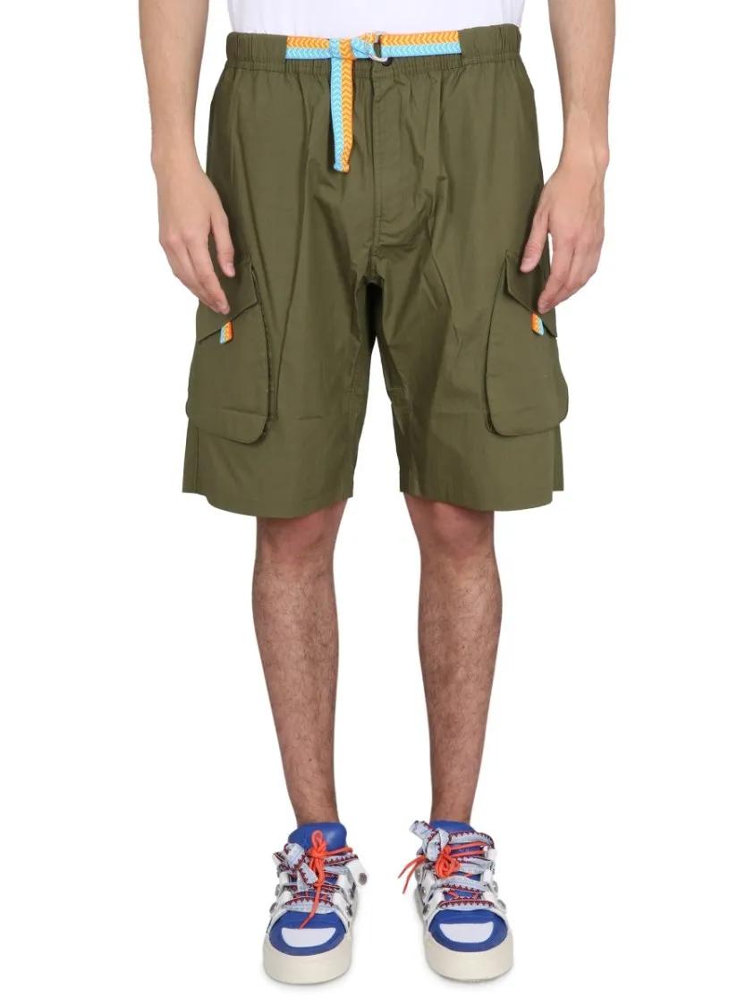 Thumbnail - Marcelo Burlon - Cargo Bermuda Cross - Größe S - grün