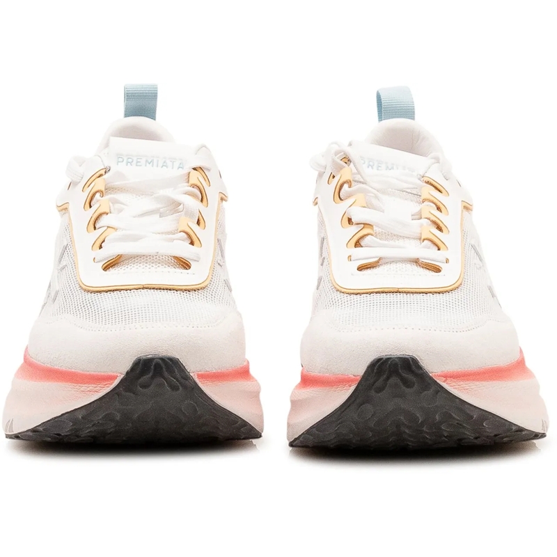 Premiata Sneaker basse Sneakers Hill con Lacci e Logo Laterale weiß(Image 2)