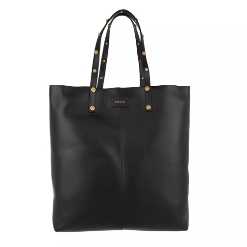 Versace Shopper Calf Leather Black/Gold Sac à provisions