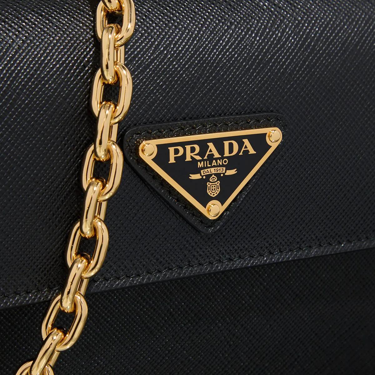 Prada Saffiano Lux Mini Crossbody Bag Black Crossbody Bag