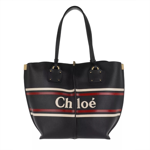 Chloé Vick Shopping Bag Full Blue Rymlig shoppingväska