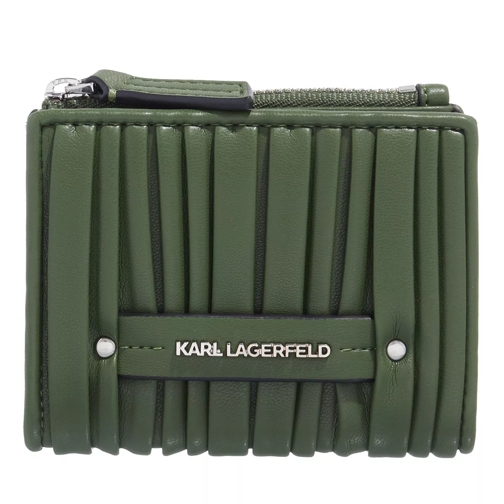 Karl Lagerfeld K/Kushion Sm Bifold Wallet Olive Bi-Fold Portemonnaie