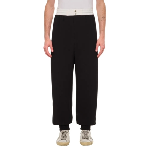 Alexander McQueen Jogginghosen Cady Trouser Black