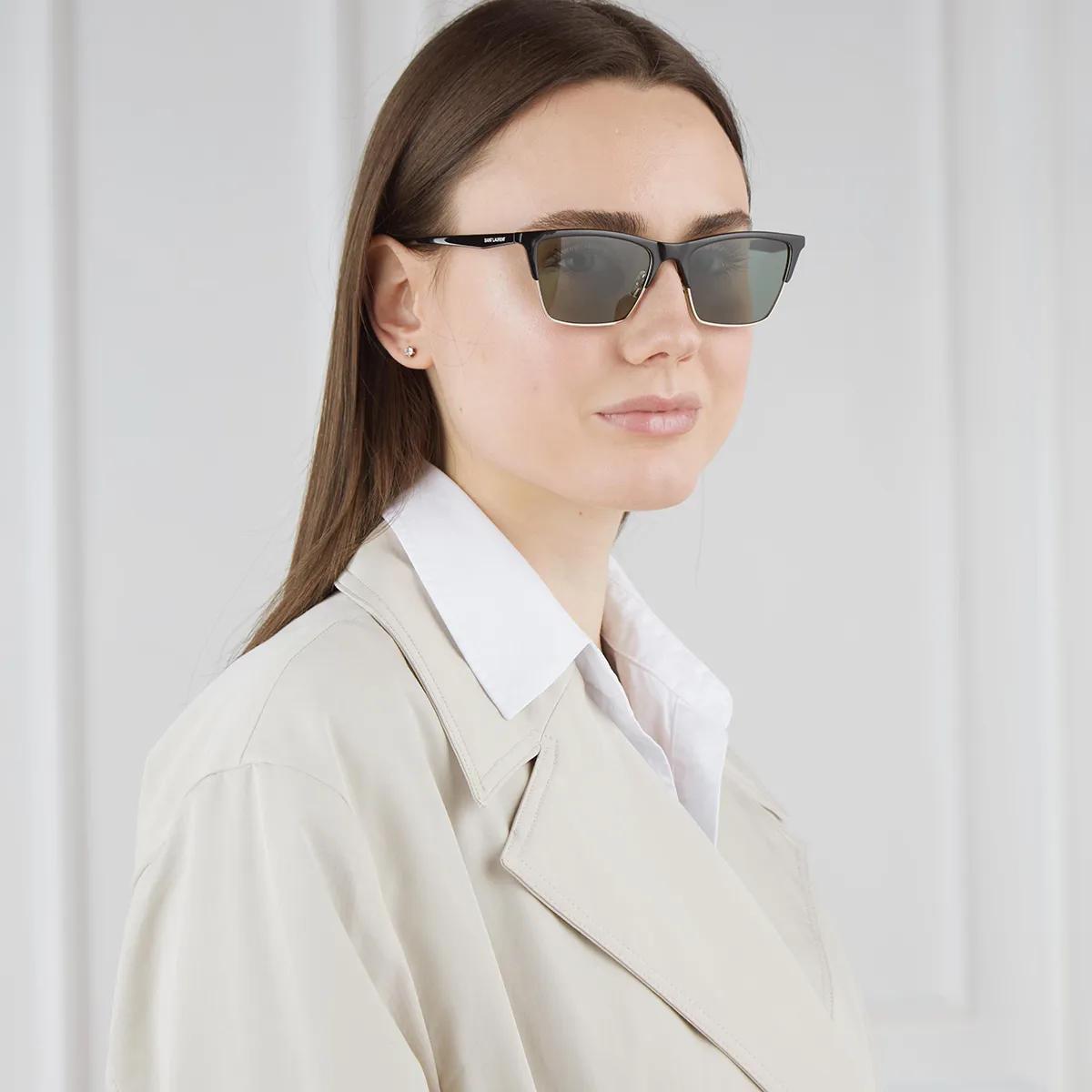 Saint Laurent SL 767-001 Black-Black-Green | Sunglasses