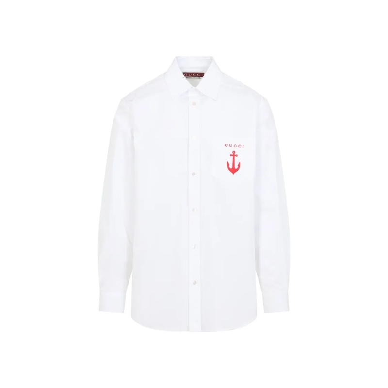 Gucci Hemd Crisp White Cotton Shirt White