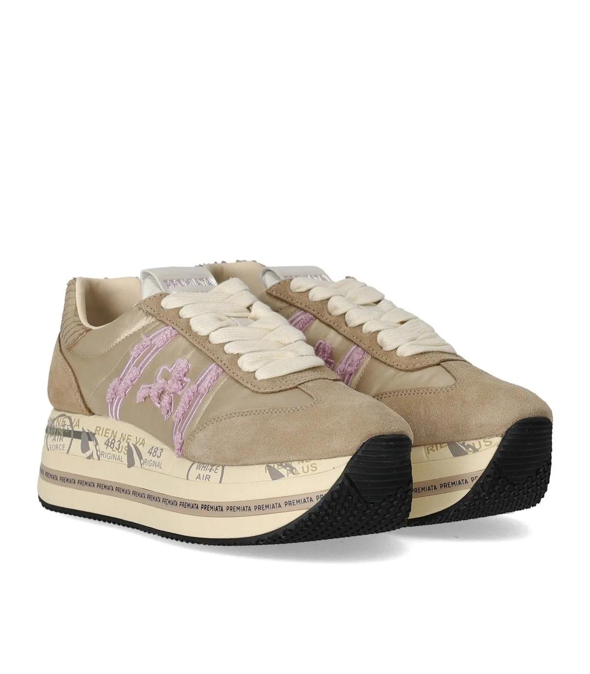 Premiata Sneakers - PREMIATA BETH 6954 SNEAKER - Gr. 36 (EU) - in Beige - für Damen