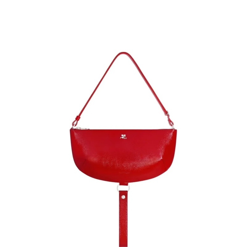 Courrèges Schultertasche Red Curved Shoulder Bag Red