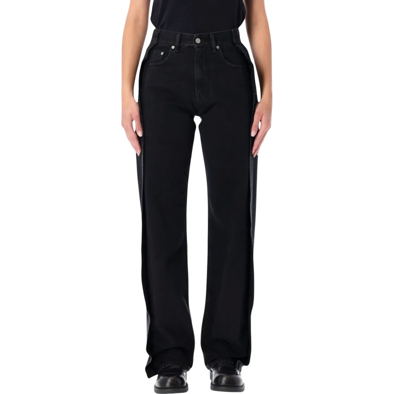 MM6 Maison Margiela Jeans Reverse Denim Band Black