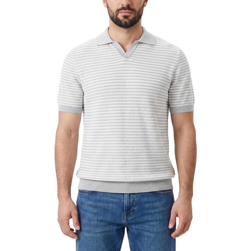 Eleventy Poloshirt Poloshirt aus Baumwolle grau(Image 2)