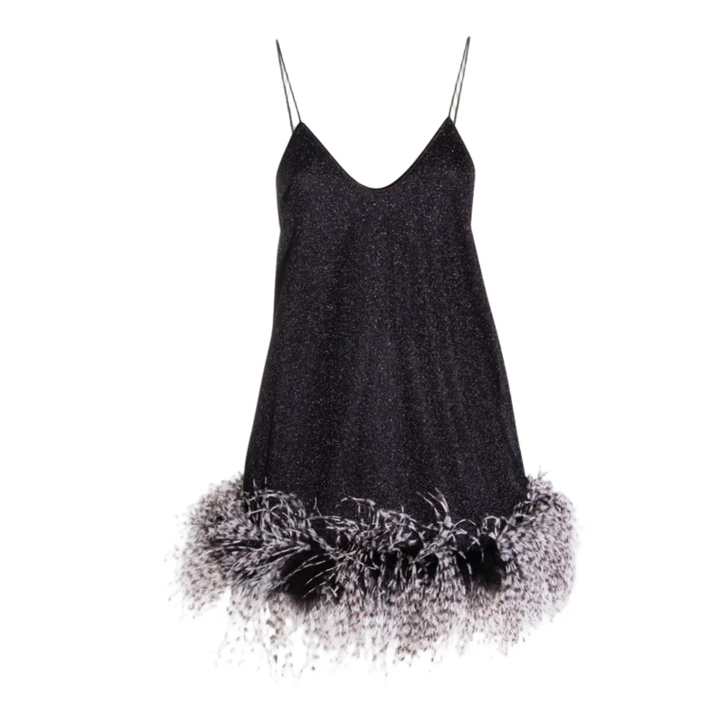 Oséree Mini-robe Elegant Black Dress With Classic Silhouette Black