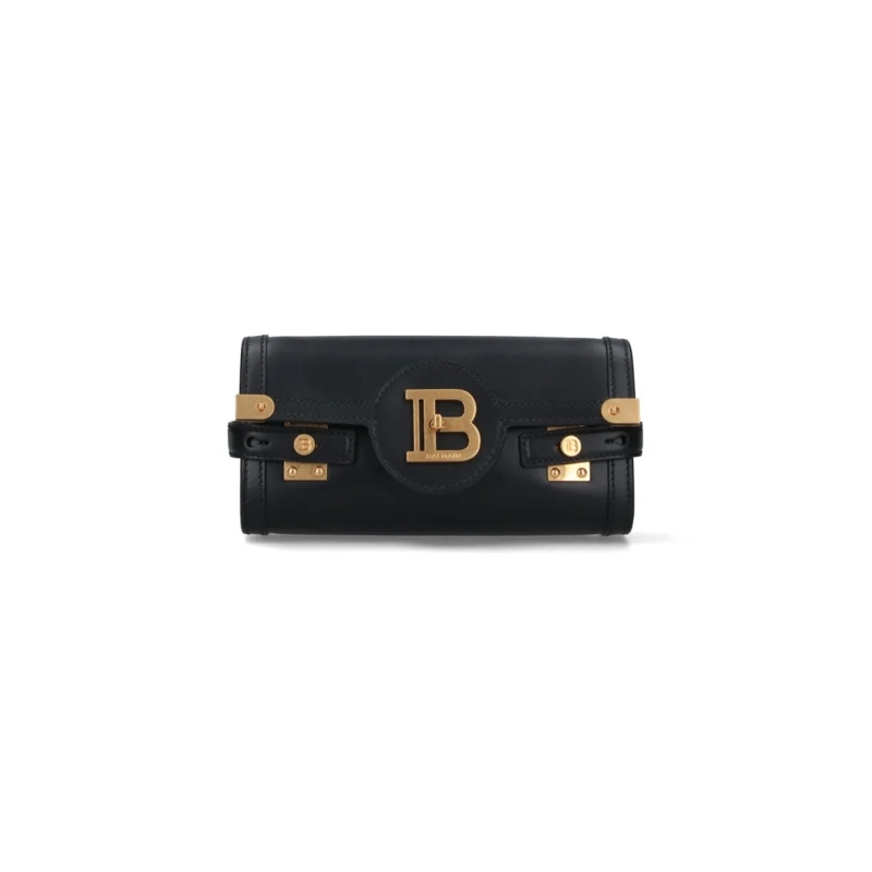 Balmain Clutch 'B-Buzz' Pouch – Black Black