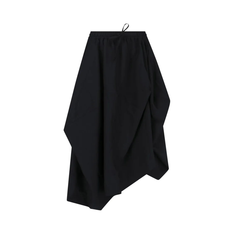Y-3 Midi-jurk "Sport Uniform" Skirt In Black Recycled Fabric Black