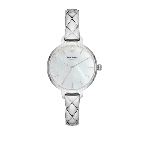 Kate Spade New York KSW1465 Metro Quilted Watch Silver Montre habillée