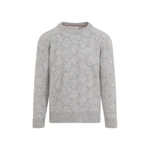 Brunello Cucinelli Grey Alpaca Sweater Grey 