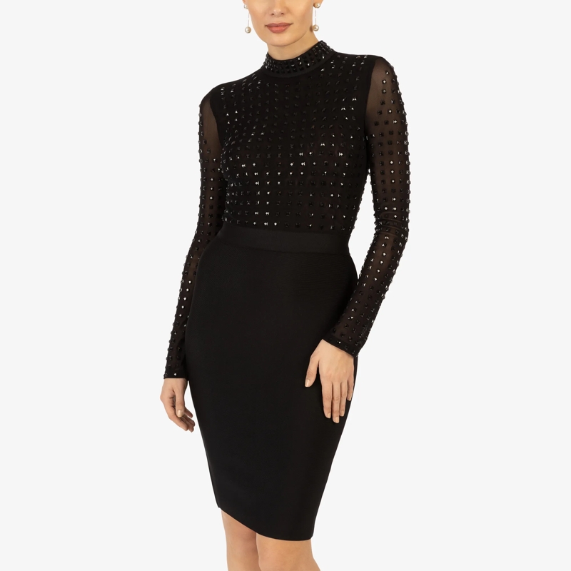 Kraimod Cocktailkleid Bandagekleid schwarz(Image 2)