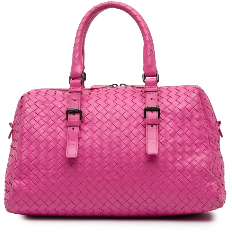 Bottega Veneta Fourre-tout Nappa Intrecciato Boston Bag rose