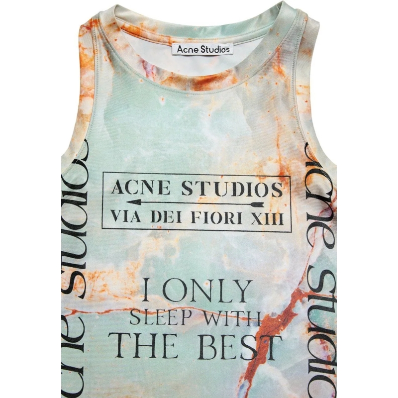 Acne Studios T-Shirt Tank Top Pastel Green/multicolor grün