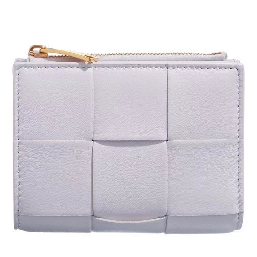 Bottega Veneta Fold Wallet Leather Mirth/Gold Bi-Fold Portemonnee