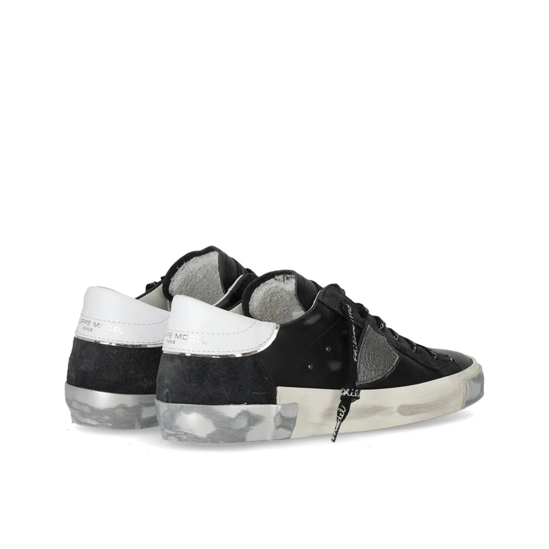 Philippe Model Lage-top sneaker Prsx Low Woman Foxy Lamine' Noir Argent(Image 7)