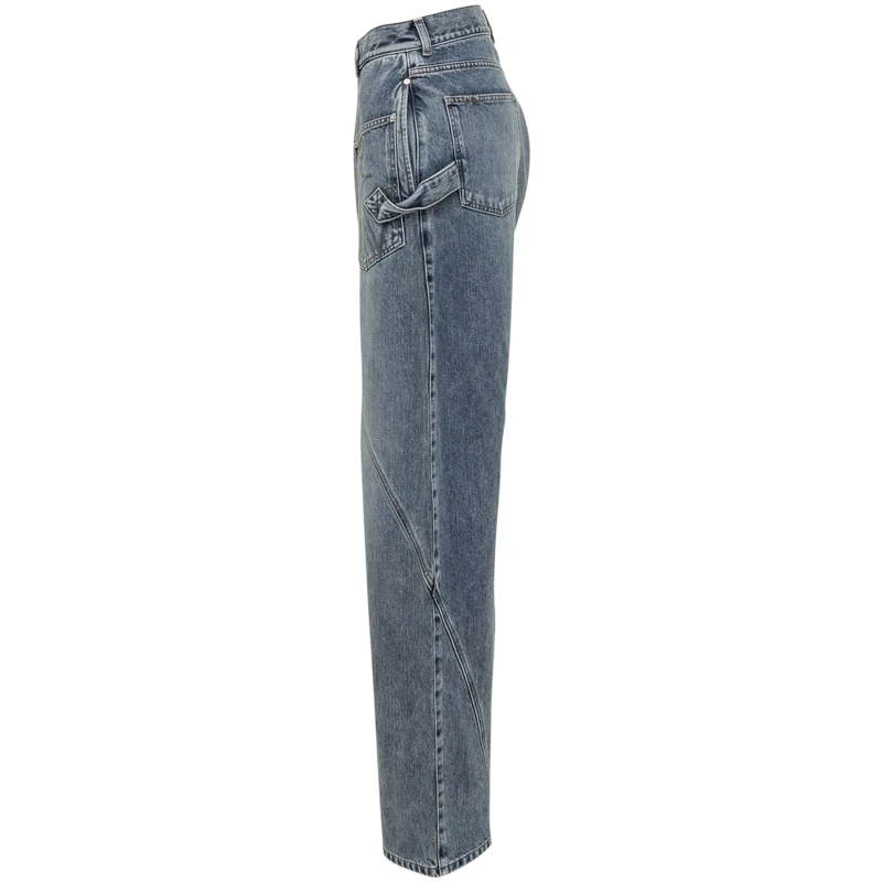 J.W.Anderson Jeans Boyfriend Jeans a Gamba Ampia con Tasche Laterali blau(Image 3)