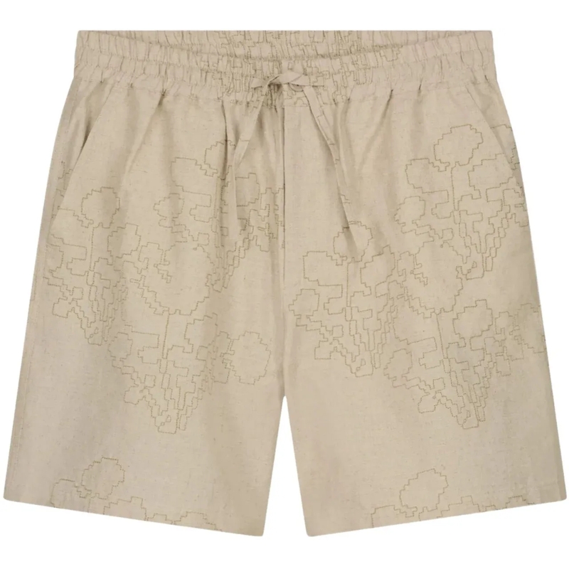 ØLÅF Shorts Olaf Embroidered Flower Shorts Shorts Beige M25040 beige