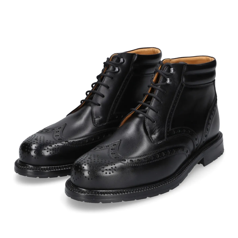 Heinrich Dinkelacker Stiefel Schnürboots Buda Full Brogue BC schwarz(Image 2)