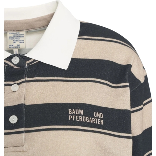 Baum Und Pferdgarten T-shirts Striped polo shirt 'Jeanne' beige (Image 5)
