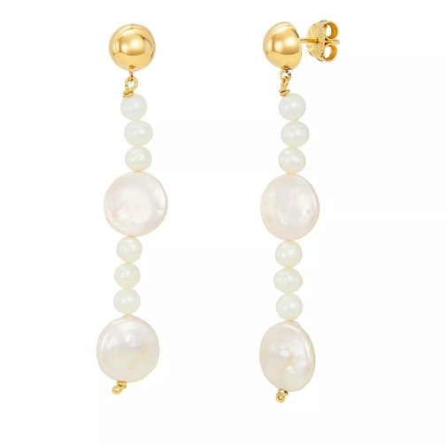 BELORO Earring Pearls Yellow Gold Oorhanger