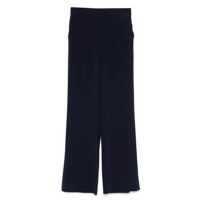 D. Exterior  Tailored Straight-Leg Pants With Minimalist Design Blue
