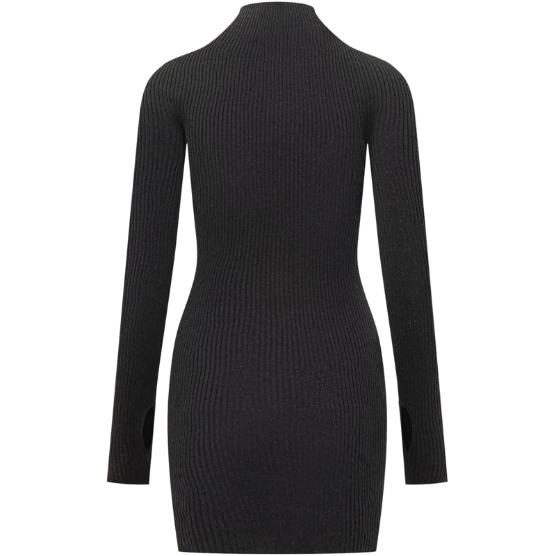 Courrèges Mini-robe Abito con Logo schwarz(Image 2)