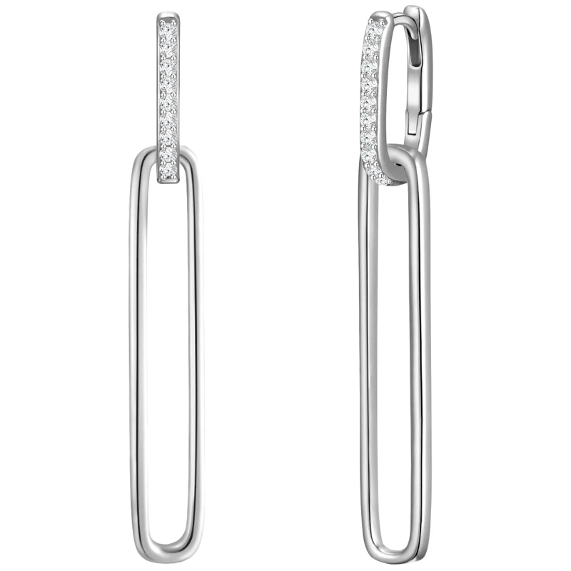 Glanzstücke München Ohrhänger Sterling Silber Creolen Zirkonia silber