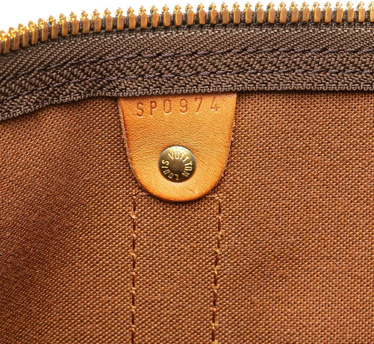 Thumbnail - Louis Vuitton Weekender - Monogram Keepall 50 - Gr. unisize - in Braun - für Damen