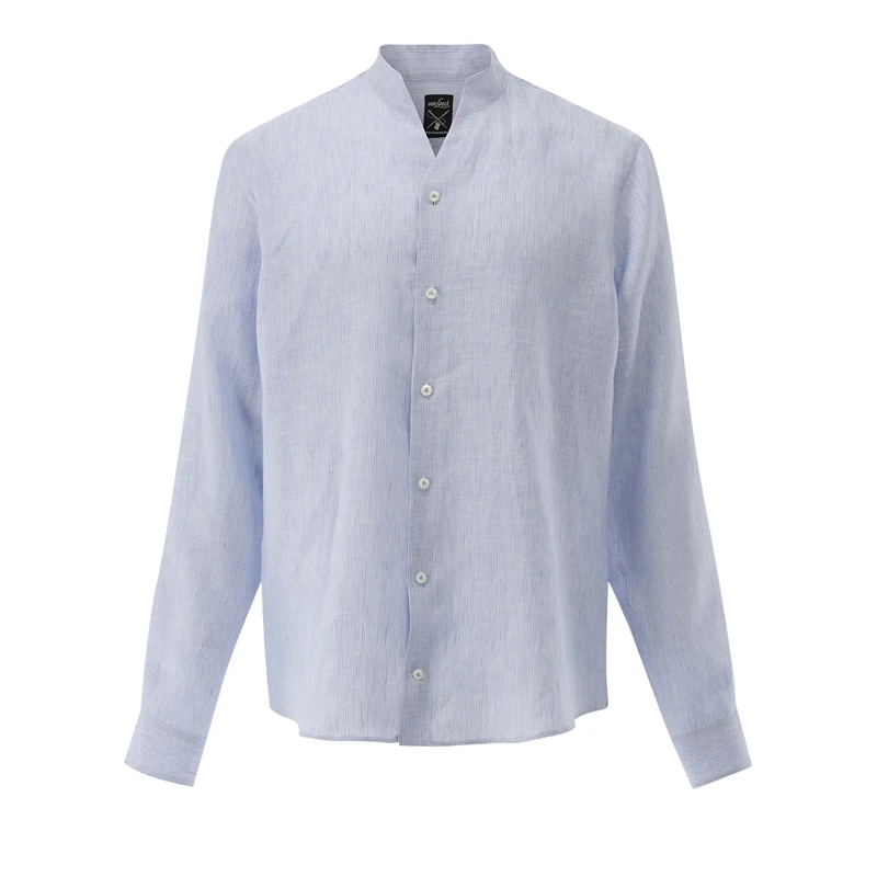 VAN LAACK Hemd Hemd Slim Fit Streifen blau