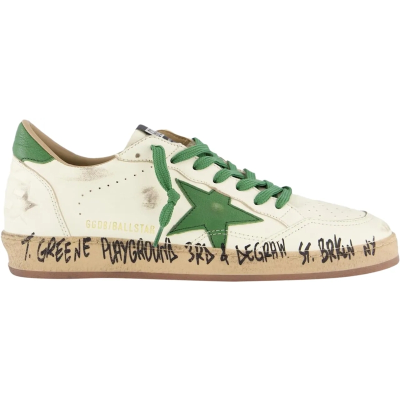 Golden Goose Low-Top-Sneaker Classic Low-Top Sneakers With Textured Leather Neutrals
