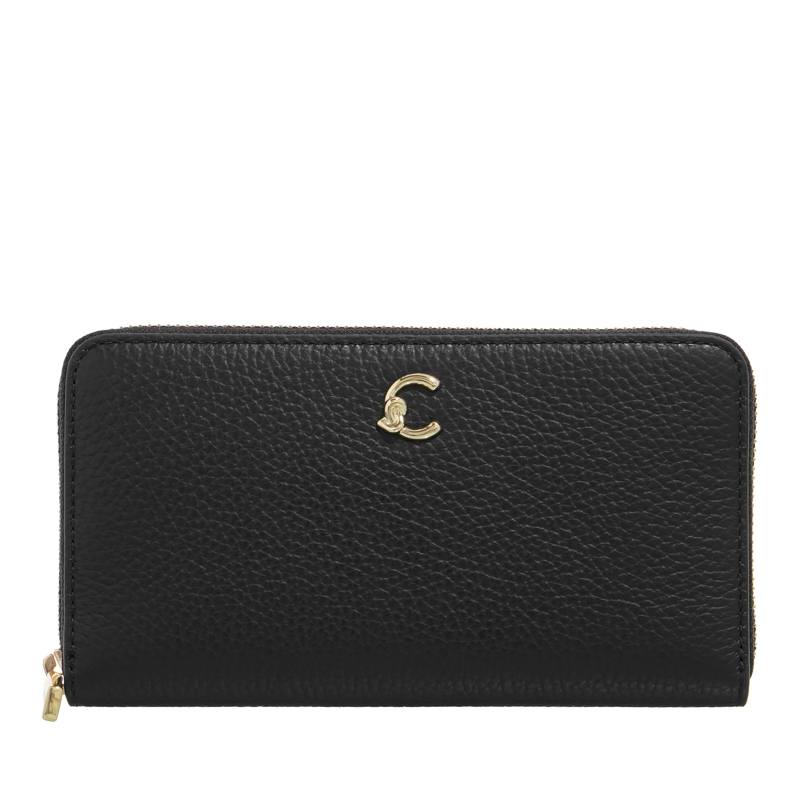 Coccinelle Portemonnaie mit Zip-Around-Reißverschluss Coccinelle C-Me Noir
