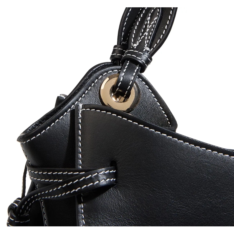 Lancel Tote Swann Smooth & Grained Cowhide Leathers - M Carrya Black(Image 3)
