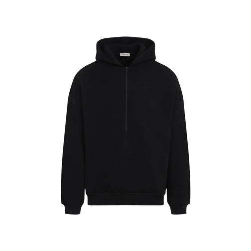 FEAR OF GOD Hoodie Half Zip Hoodie Black