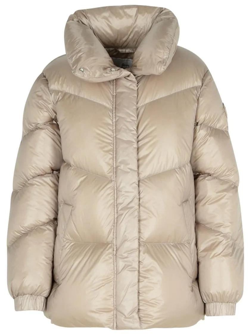 Woolrich - Aliquippa%27 Dove Grey Polyamide Down Jacket - Größe S - grau