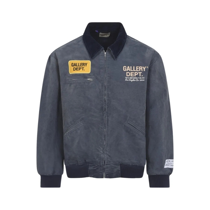 Gallery Dept. Bomberjacke Bomber Jacket With Artistic Patches And Textured F Grey