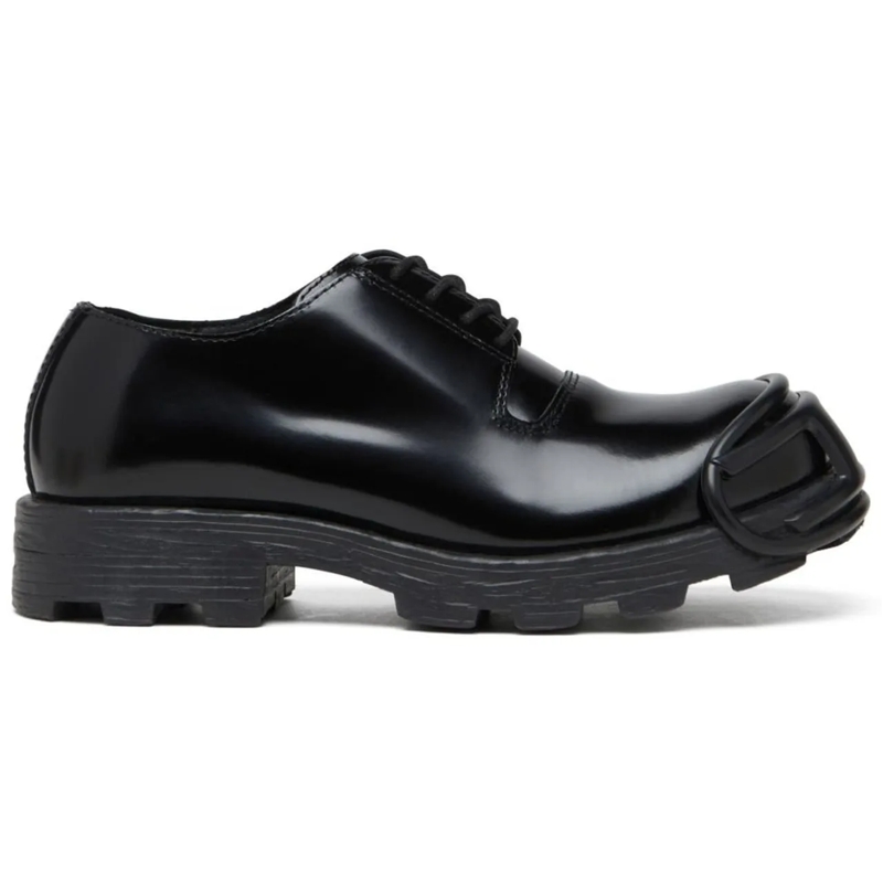 Diesel Slides Flat Shoes Black schwarz