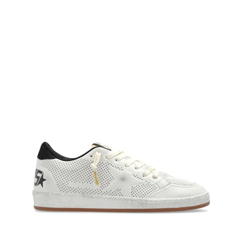 Golden Goose Low-Top-Sneaker Low-Top Sneakers With Distressed Leather Finish White