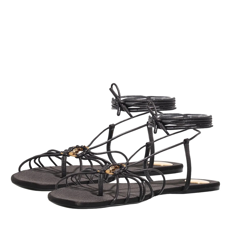 Saint Laurent Romeinse sandalen Babylone Sandal Nero(Image 3)