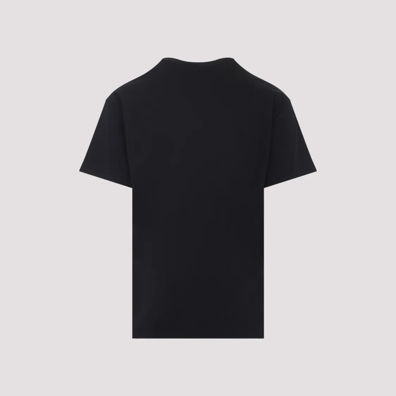 Givenchy T-shirt Classic Black Cotton T-Shirt With Subtle Patch Det Black