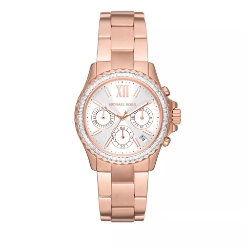 Michael Kors Everest Chronograph Stainless Steel Watch Rose Gold Chronograph
